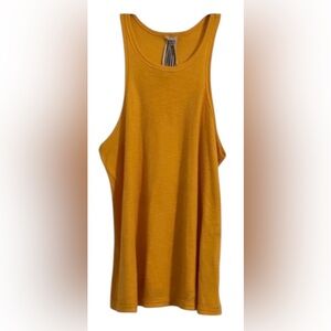 We The Free People women’s Small Petite mustard yellow oversized tank top